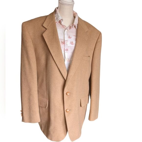 Sterling & Hunt tan vintage camel hair sports jacket - Picture 1 of 9